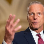 Senate Tussles Over Ballroom Security Funding 2 Senator John Thune speaks to reporters in the Capitol.