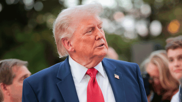 President Donald Trump at the White House.