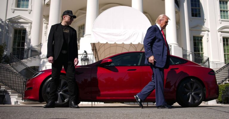 As the Feud Persists, Trump Considers Giving Away His Tesla 