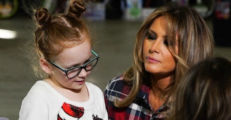 The First Lady Spreads Some Cheer at Toys for Tots Event