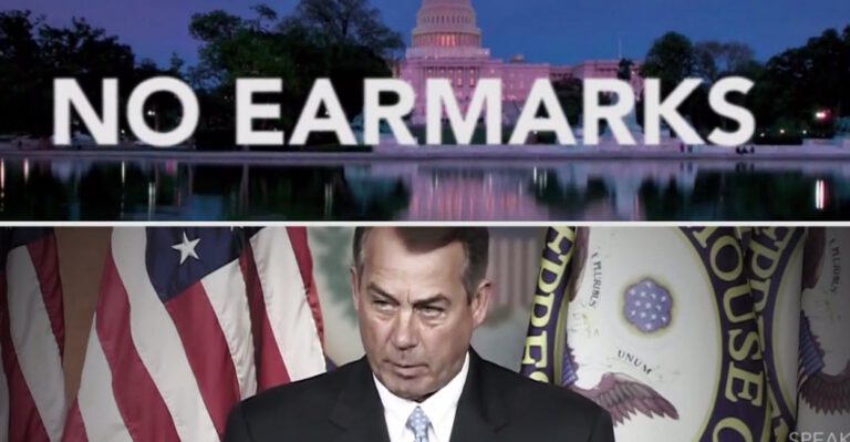 John Boehner’s Warning to Harry Reid: ‘As Long as I’m Speaker, There Will Be No Earmarks’