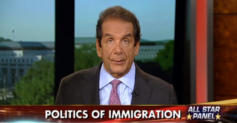 Krauthammer: Build a Border Fence, Then We Can Talk Amnesty