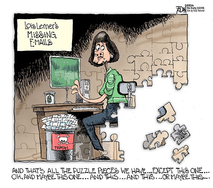 Cartoon: Lois Lerner’s Missing Emails