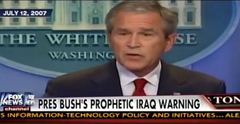 Flashback: President George W. Bush Warned of What Would Happen If the U.S. Withdrew From Iraq Too Early