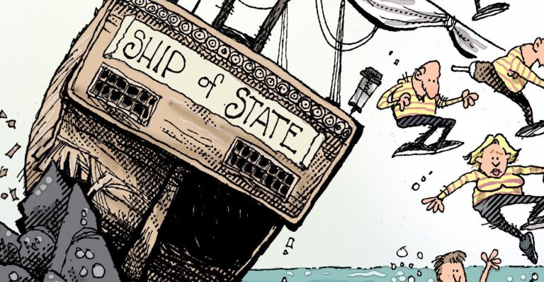 Cartoon: Jumping Ship?