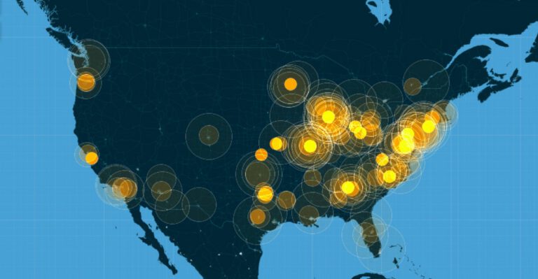 The Spread of the Grand Jury’s Ferguson Decision on Twitter, in One Map