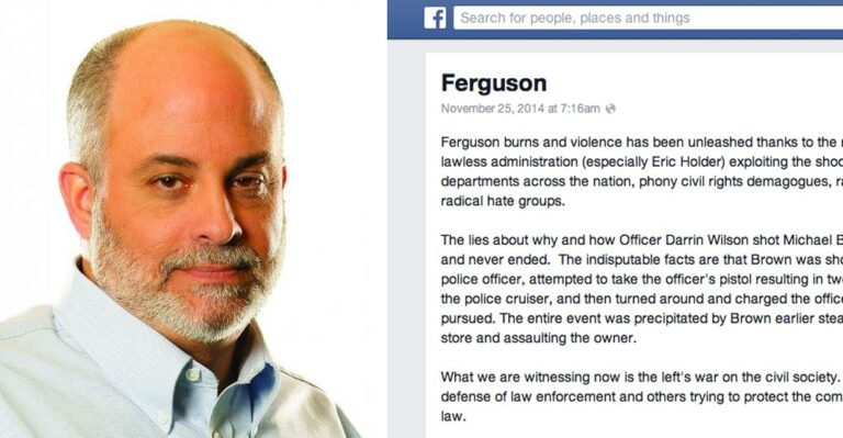 Mark Levin’s Facebook Post Saying Michael Brown Was Responsible for His Own Death Goes Viral