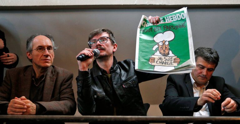 Charlie Hebdo Editor Faults News Outlets for Not Showing Cartoons: ‘They Blur Out Democracy’