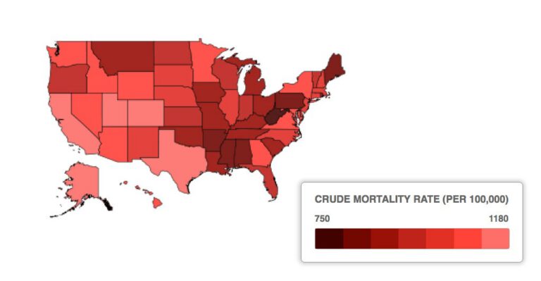 Do Your Income and Debt Levels Affect the Length of Your Life? This Map Suggests So.
