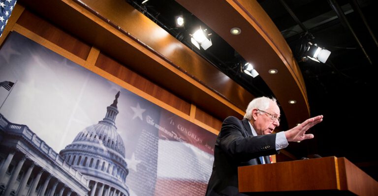 Independent Sen. Bernie Sanders Makes an Outside Pitch for President