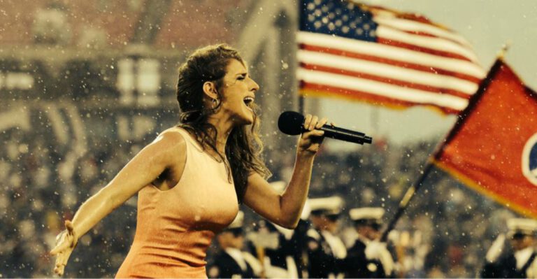 ‘National Anthem Girl’ Sings Anthem 24 Times in 24 Hours to Raise Funds for Wounded Vets