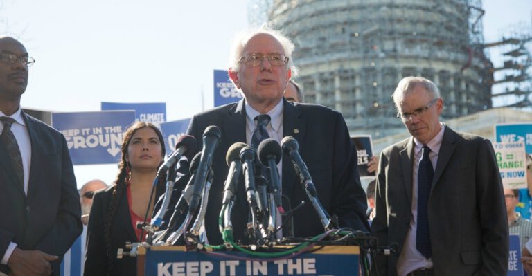 Bernie Sanders Says US Should Curb Fossil Fuels to Clean Up Russia, China