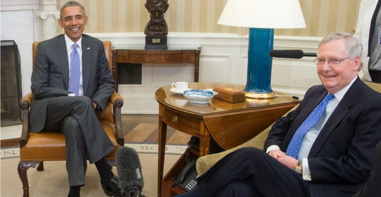 Mitch McConnell Promises House Members He Won’t Back Down in Supreme Court Fight