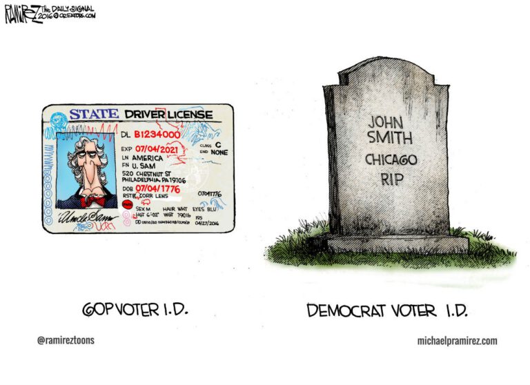 Cartoon: Different Views on Voter ID