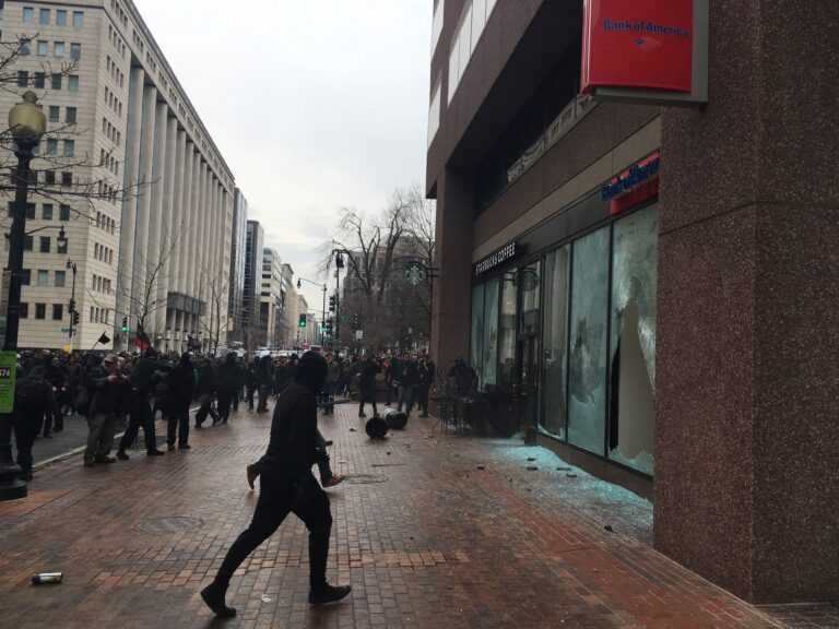 So Much for Tolerance: Photos of the Violent Protests of Trump’s Inauguration