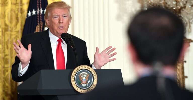 Trump Blasts ‘Fake News’ and ‘Failing’ Media Outlets