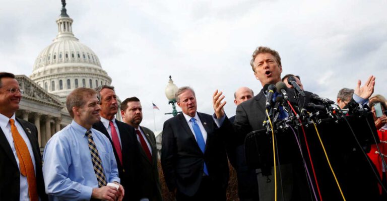 Conservative Lawmakers Join Rally Against GOP Health Care Plan