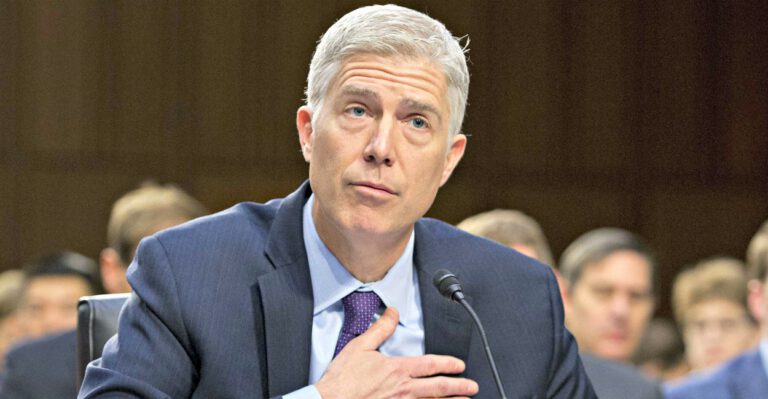 Gorsuch Credits Liberal Democrats for ‘Very Strict Law’ Defending Religious Freedom