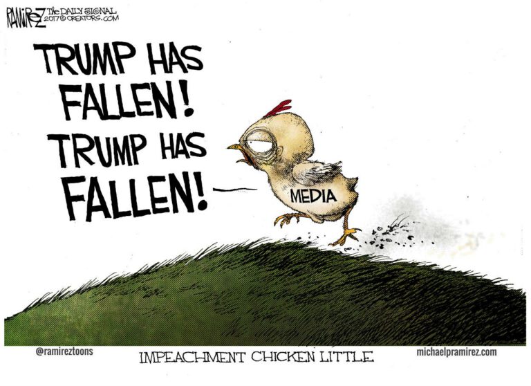 Cartoon: Chicken Little Goes to Washington