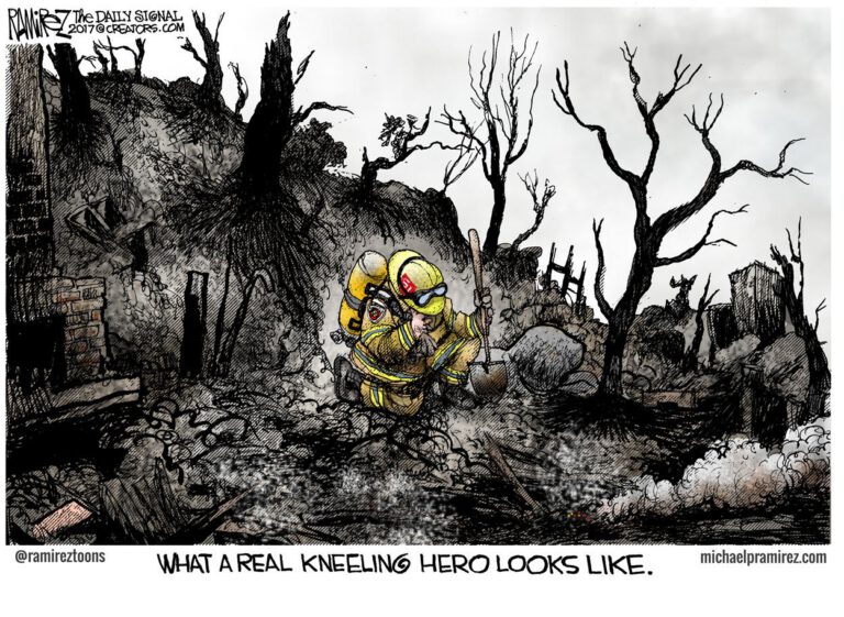 Cartoon: Honoring California Firefighters