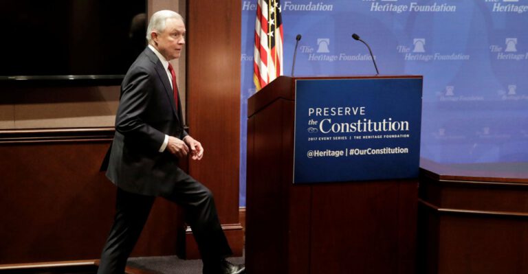 Sessions Highlights 2 Most Vital Liberties Justice Department Will Aim to Protect