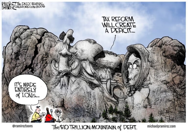 Cartoon: The Mountain of Debt