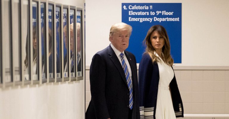 Trump Praises ‘Incredible Job’ of Doctors, First Responders in Florida Hospital Visit