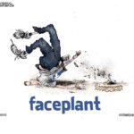 Cartoon: Facebook Faceplant