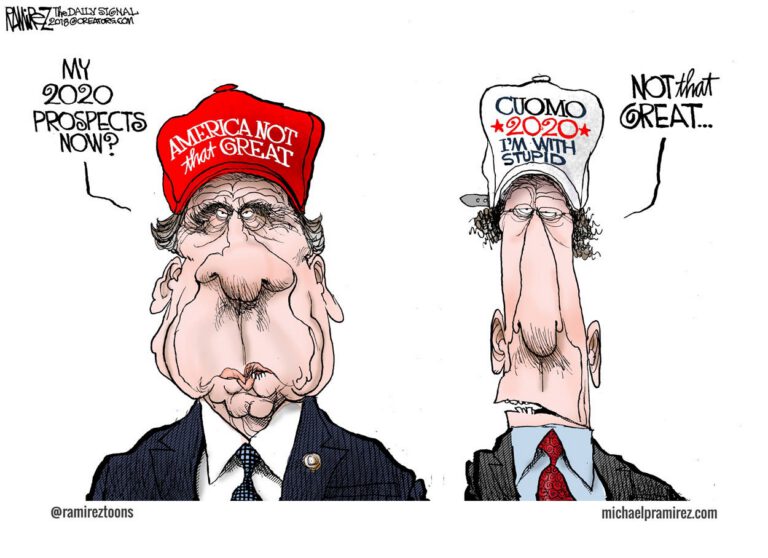 Cartoon: Gov. Cuomo Says America Isn’t So Great. Will Voters Agree?