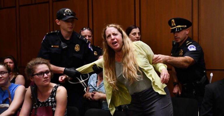 Protesters Disrupt Kavanaugh Hearing, Democrats Try to Delay