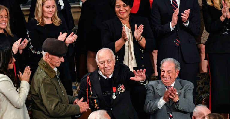 Trump Honors 3 D-Day Veterans During State of the Union Address