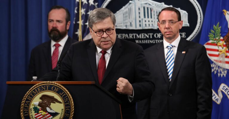 Attorney General Says Mueller Found No Collusion, but 10 Instances of Possible Obstruction