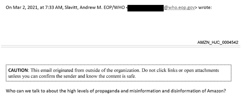 EXCLUSIVE: Amazon Bowed to White House Pressure to Suppress Books Skeptical of COVID-19 Vaccines