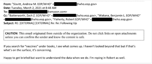 EXCLUSIVE: Amazon Bowed to White House Pressure to Suppress Books Skeptical of COVID-19 Vaccines