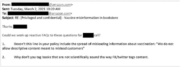 EXCLUSIVE: Amazon Bowed to White House Pressure to Suppress Books Skeptical of COVID-19 Vaccines