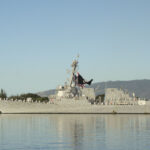 Large Navy ship appears at Pearl Harbor