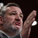 WASHINGTON, DC - JANUARY 24: Sen. Ted Cruz (R-TX) speaks during a news conference with Republican Senators about border security issues at the U.S. Capitol January 24, 2024 in Washington, DC. The Republican Senators stated they want more time to review and debate any Senate bill addressing border security reform and Ukraine funding. (Photo by Drew Angerer/Getty Images)