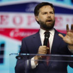 US Sen, J. D. Vance, (R-OH) addresses the conservative Turning Point People's Convention on June 16, 2024 at Huntington Place in Detroit, Michigan. (Photo by JEFF KOWALSKY/AFP via Getty Images)