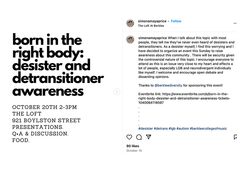 Detransitioner Bullied Into Canceling ‘Born in Right Body’ Event at College 1 Detransitioner Bullied Into Canceling ‘Born in Right Body’ Event at College