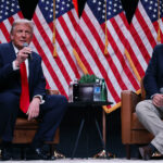 Trump and Tucker talk on stage in Arizona