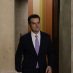 Former Rep. Matt Gaetz in a suit