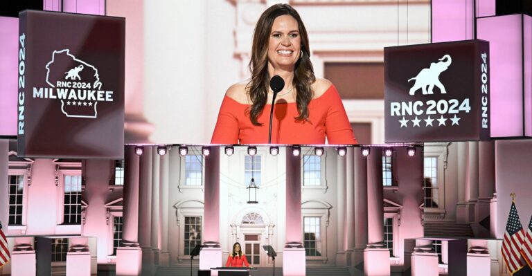 Sarah Huckabee Sanders Touts Power of GOP Governors in Biden Era
