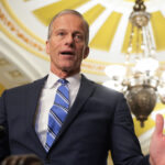 Senate Majority Leader John Thune, R-S.D., under the Capitol Dome