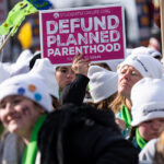 The March for Life proceeds down Constitution Avenue after a rally on the National Mall in Washington on Jan. 24.
