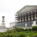 The U.S. Supreme Court on an overcast day.