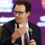 CEO of Anthropic Dario Amodei, addresses the gathering at the AI Impact Summit, in New Delhi, India, February 19, 2026. REUTERS/Bhawika Chhabra/File Photo