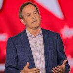 Texas Attorney General Ken Paxton speaks during the Conservative Political Action Conference (CPAC) USA 2026 at the Gaylord Texan Resort and Convention Center, in Grapevine, Texas, U.S., March 28, 2026. REUTERS/Daniel Cole/File Photo