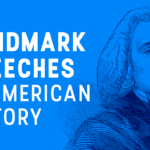 Jonathan Mayhew next to the words "Landmark Speeches of American History"