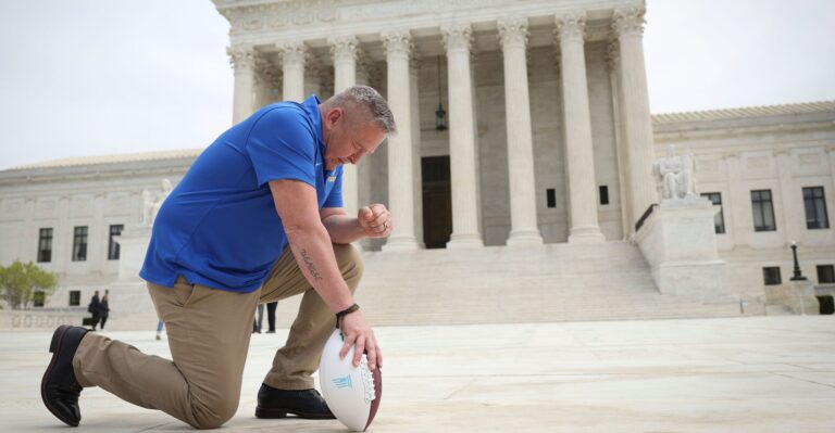 Oral Arguments at Supreme Court Offer Glimmer of Hope for Praying Coach in First Amendment Case Against School District