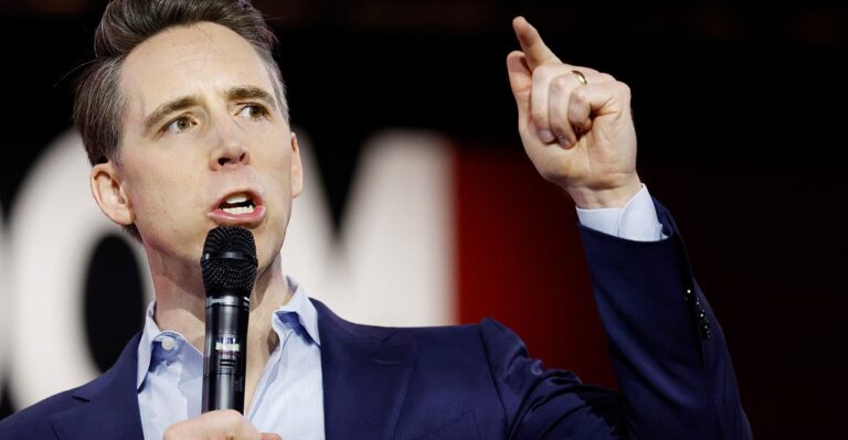 Time to Take Down the Pride Flags and Put ‘In God We Trust’ on Every Federal Building, Sen. Josh Hawley Says